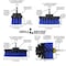 Drill Brush Power Scrubber By Useful Products 5 in W 7 in L Brush, Blue B-S-542O-7X-QC-DB - alternate 7